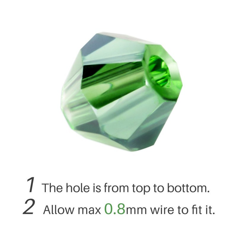 LONGWIN Lot 1800pcs Glass Bicone Beads 4mm Crystal Beads Jewelry Making Supply for DIY Projects, Bracelets, Necklaces, Earrings (Color 2) - Image 3